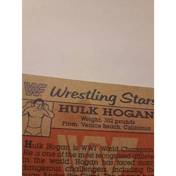 1987 Topps WWF Hulk Hogan Trading Card #3 Vintage Wrestling - Picture 3 of 3